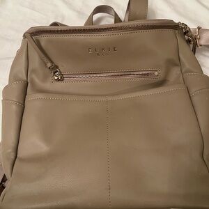 Taupe Women’s Leather Backpack